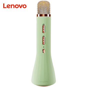 Lenovo BM 10マイク無線Bluetooth全国民カラオケオ一体マイク携帯帯電話泛用サウド家族カラオケ拡張器抹茶グリンを連想させる。