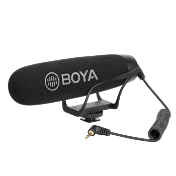 BOYABY-BM 2021铳型录音マイク一瞥レフカメラク携帯帯生中継取材录音マイクホート型コンマーク麦